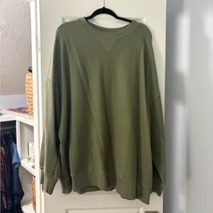 Olive Green Aerie Sweatshirt
